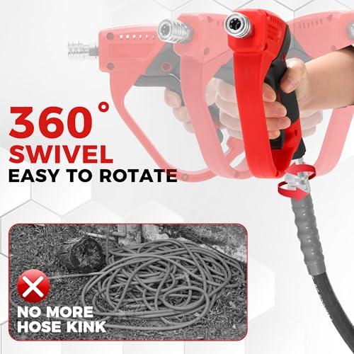 Tool Daily Pressure Washer Gun with 3/8" Swivel Quick Connector, 5000 PSI - size: 40inch-3/8" QC