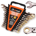 Qnkaa Qnkaa12pcs Flexible Ratchet Wrenches Set SAE 1/4” to 7/8“ - style: SAE 12pcs