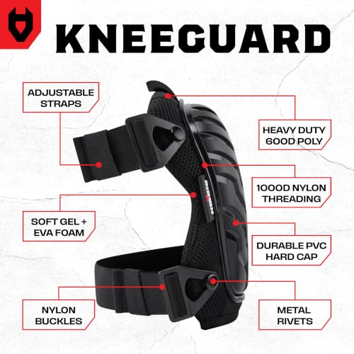 NoCry Professional Gel Knee Pads for Work with Soft Foam and Gel Cushion — Heavy Duty Cap, Reinforced Adjustable Straps, Military Grade Rivets and Built-in Hang Loops — Perfect for Construction - style: Original