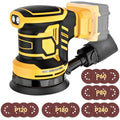 Cordless Random Orbital Sander Compatible with Dewalt 20V Battery
