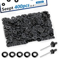 400PCS 1/8 Inch Black Pop Rivet washers for Pop Rivets Diameter 1/8" 304 Stainless Steel pop Rivet Washer Aluminum pop Rivet washers Blind Rivet Washer - color: Black, size: 1/8"