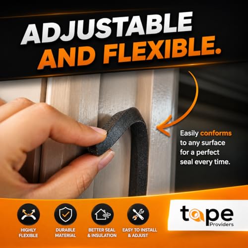 WOD Insulation Foam Tape Self Adhesive - 1/4 Thick x 7/8 Width - 35 feet - Made in USA Weather Stripping, HVAC, Sealing Doors, Windows, Pipes, Cooling, Sound Proof, and Air Conditioning. - color: Width: 7/8 Inch, size: Thick: 1/4 inch