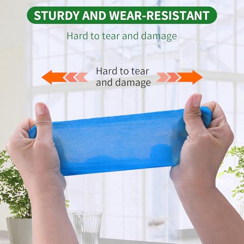 50/100/200 Pack Non-Woven Shoe Covers Disposable for Indoors - color: Blue