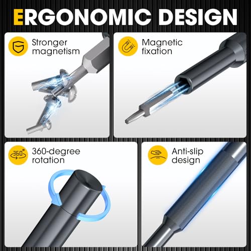 37-in-1 Precision Screwdriver Set, Magnetic Repair Kit for iPhone - size: 37-in-1 CR-V Steel
