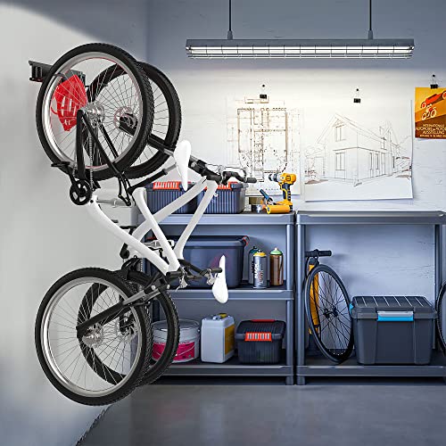 Ultrawall Bike Rack, Garage Bike Rack Wall Mount for 2 Bicycle and 1 Helmet - size: 2 bike