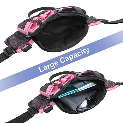 Damero Nurse Fanny Pack with Multi-Compartment and Tape Holder, Pink - color: Pink