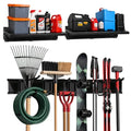 TIDYME Garage Tool Organizer Wall Mount 96", 2 Shelves & 6 Double Hooks - size: 96" (2 Shelves)