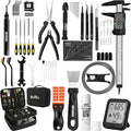 76pcs 3D Printer Tools Kit with Bag, 3D Printer Accessories includes Digital Caliper, Hygrometer, PTFE Tube Kit, Deburring Tool, Scrapers, Nozzle Cleaning, for Bambu Lab, Ender 3, FDM/SLA Printers etc - style: Ultra 3D Maker Version