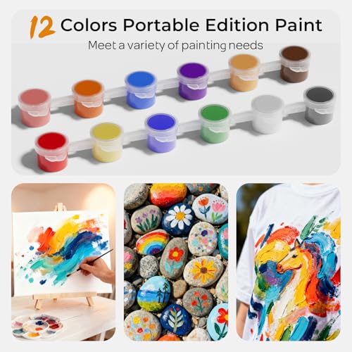 Nicpro 8 Pack 8×10 Inch Canvas for Painting,Sip and Paint Kit for Party