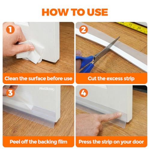 Holikme 65FT Weather Stripping Door Seal Draft Stopper Window Seal