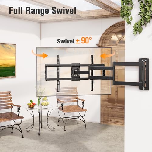 Outdoor TV Wall Mount Waterproof for 42-75 Inch TVs, 37.9" Long Extend Arm - size: Outdoor, Arm 37.9"