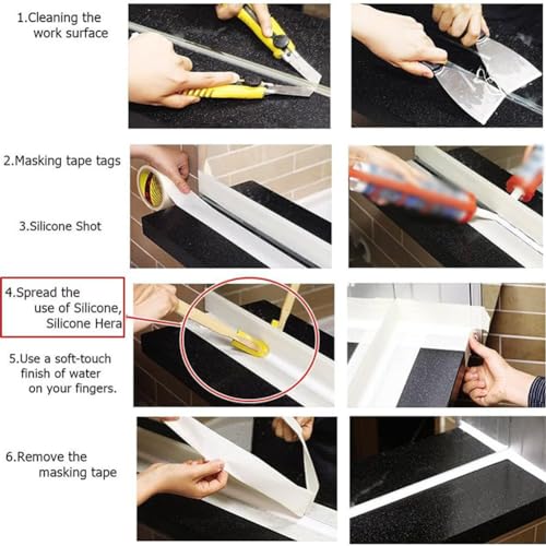 Caulk Caulking Silicone Sealant Finishing Tool Spreader Spatulas Applicator Rubber Tools 2 Size Set (1.4 Inch, 1.7 Inch) - size: 1.4 Inch, 1.7 Inch