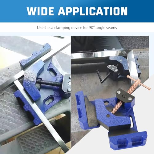DASBET Cast Iron Welders Angle Clamp - Heavy Duty Two Axis Welding Clamp