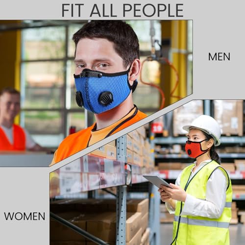 Threlaco 6 Pcs Dust Mask Reusable Respirator Mask - color: Mix Color
