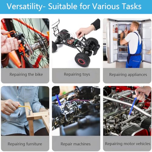 9PCS Allen Wrench Set 1.5-10mm Long Ball End Hex Key Set Cr-V Metric Allen Key Hexagonal Assortment - size: 9PCS Allen Wrench Set