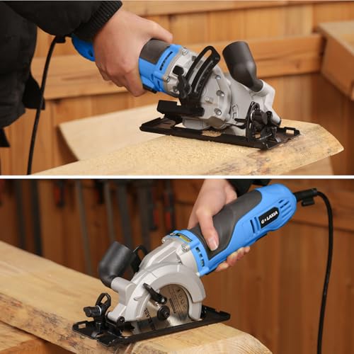 6 Amp Mini Circular Saw Corded Compact Saw for Wood, PVC Pipe - style: Corded 6A