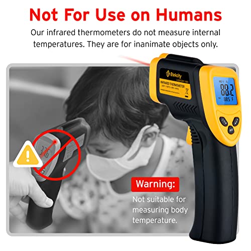 Etekcity Infrared Thermometer Laser Temperature Gun, -58°F~1130°F - color: Light Yellow, style: Advanced