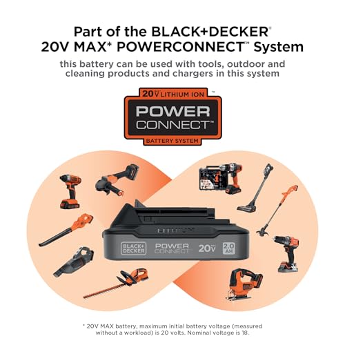 BLACK+DECKER 20V MAX Brushless Cordless JigSaw Kit with 2.5Ah Battery and Charger, 24T Steel Blade, 6T Wood Blade, Up to 82 Ft per Charge, 1 In. Stroke, Variable Speed, LED, PowerConnect (BLJS78E1) - style: Tool + Battery Kit