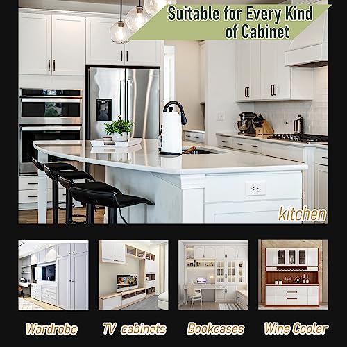6 Pack 3 Pair 1/2 inch Overlay Self Slow Closing Door Hinges - Face Frame Cabinet Concealed Hinges with Built-in Damper, 3 Way Adjustability - color: 6PACK, size: 1/2 in. Overlay