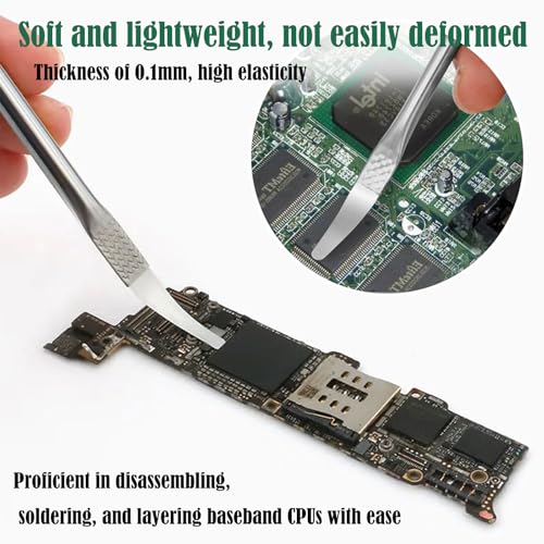 14 Pcs Stainless Steel Dual Ends Crowbar Dual-Ends Small Spudger Pry Opening Repair Tools Kit for Professional Repair Kit Suitable for Phones Laptops Tablets Smartwatches Digital Appliances