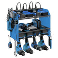 CCCEI Wall Mount Modular Tool Charging Organizer, Blue, 1 Pack, 3 Tier. - color: Blue