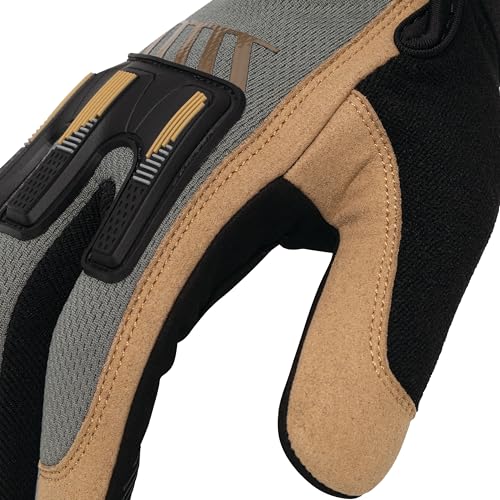 Dickies Performance Work Gloves, Impact Protection, Durable Synthetic Leather with Adjustable Cuff - size: Medium
