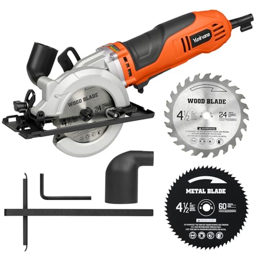 Yunirvana 710W Corded Mini Circular Saw,5200RPM Electric Circular Saw