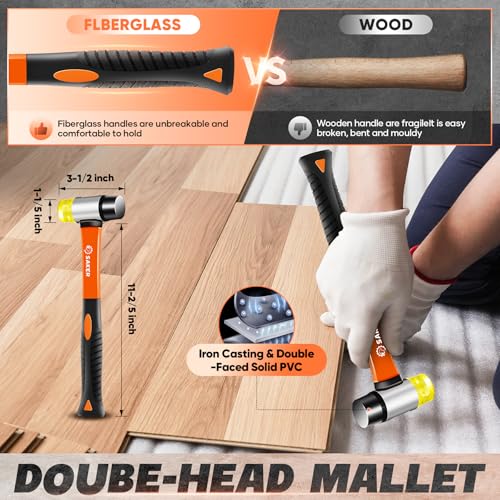 Saker Laminate Flooring Tools, 65-Piece Wood Flooring Installation Kit