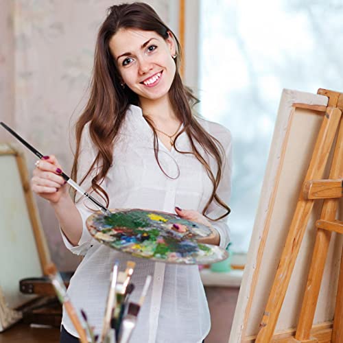 Genixart Filbert Paint Brush Set - Art Paintbrushes Acrylic Oil Watercolor - size: Filbert - 6 Pcs