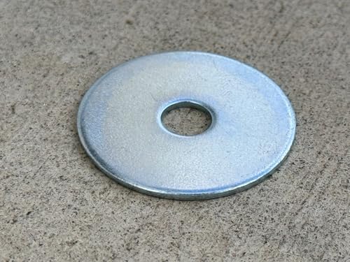 Sandbaggy 1/4” x 1-1/4” Galvanized Fender Washer (Zinc Plated) (1300, Silver, 1/4” x 1-1/4”)