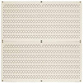 Wall Control Pegboard Rack Horizontal Metal Pegboard Garage Tool Storage Pack - Two 32-Inch Wide x 16-Inch Tall Easy To Install Peg Boards (Beige) - color: Beige