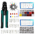 812Pcs Pin Connector Kit with Crimping Pliers - Terminal Pin 1/1.5/1.8/2/2.2/2.3/2.8/3.5mm Non-Insulated Plug Removal Male & Female Wire Pins - Automotive Car Electrical - size: 1.5mm, 1.8mm, 2mm, 2.2mm, 2.3mm, 2.8mm, 3.5mm