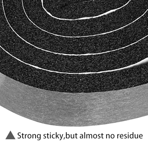 2 Rolls 1/2 Inch W 1/4 T Weather Stripping Air Conditioner Open Cell Foam Seal Tape, Window Insulation High Resilience Seal Strip for Doors Window,Total 32FT - size: 1/2IN*1/4IN*32FT