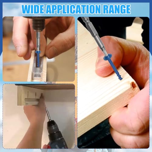 Glarks 250pcs #8 x 1’’, 1-1/4", 1-1/2’’, 2", 2-1/2" Pocket Hole Screws with Square Drill Bit Kit, Blue Coated Square Drive Wood Screws, Washer Head Coarse Thread Screw for Woodworking, Furniture - size: 250pcs 8x1,8x1-1/4,8x1-1/2,8x2,8x2-1/2