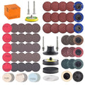 Tshya 117 Pack 2 inch Hook & Loop Quick Change Sanding Discs Set for Drill Sanding Attachment, Headlight Restoration & Multi-Surface Sanding, Wet/Dry Use, 36-3000 Grit