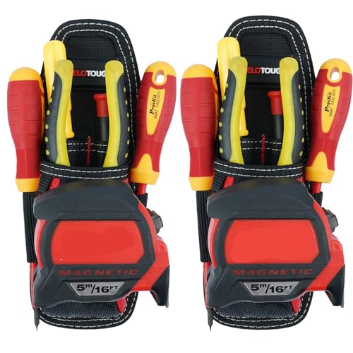 MELOTOUGH Small Tool Pouch Electrican Clip on Tool Pouch,Tool Belt Pouch with Belt Holster Mini Electrican Tool Holder with Sanp Clip