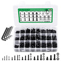 1500PCS Screw Assortment Kit, M2-M6 12.9 Alloy Steel Hex Socket Cap Bolts - size: M2 M3 M4 M5 M6 1500pcs 3