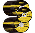 4 1/2 Inch Silver Aluminum Oxide Fine Grit 60 Cut Off Wheels, 25 PCS for Angle Grinder, 4.5 x 1/16 x 7/8 Inch - style: 25PCS 4.5Inch Cut Off Wheels