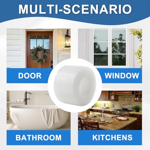 Transparent Window Weather Sealing Tape 2IN x 35 yd Draft Isolation No Residue Removable Adhesive Waterproof Windows Doors Shower Glass AC Units Ideal for Winter Seal & Summer Cold Air Loss Prevention - size: 2 In x 105 FT