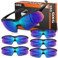 OXG Safety Glasses for Men Women, ANSI Z87 UV Protection Protective Eyewear - color: Multicolor