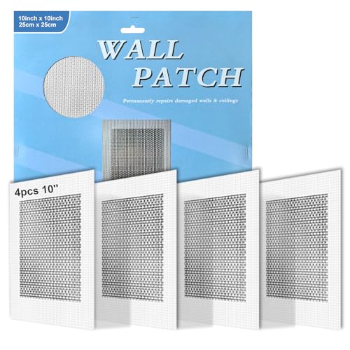4Pcs 10 Inch Drywall Patch, Wall Repair Patches Wall Hole Repair Patch - size: 10 Inch_4Pcs