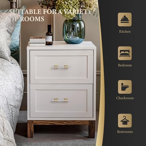 Haliwu 10 Pack 3" Brushed Nickel Cabinet Pulls Silver Gold Drawer Handles - color: Brushed Nickel & Matte Gold, size: Hole Center Spacing：76mm (3 inch)