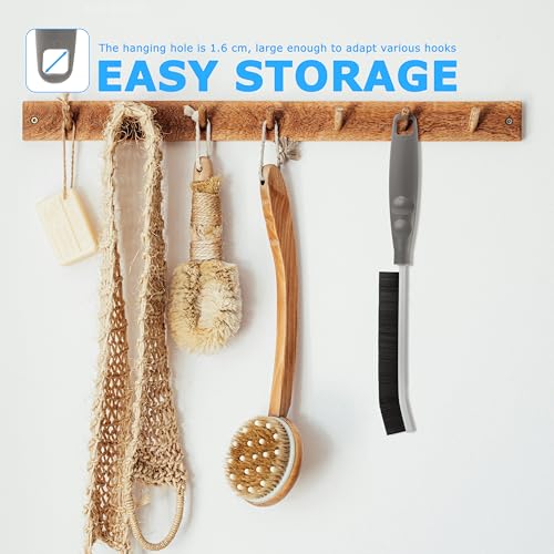 2026 NEW Ergonomic Anti-Slip Handle Grout Brush, 4Pcs Crevice Cleaning Brush, Hard Bristle Multi-Purpose Cleaning Tools, Small Cleaning Brush for Household Use Kitchen Bathroom, Right Hand - size: 4Pcs, style: Right Hand