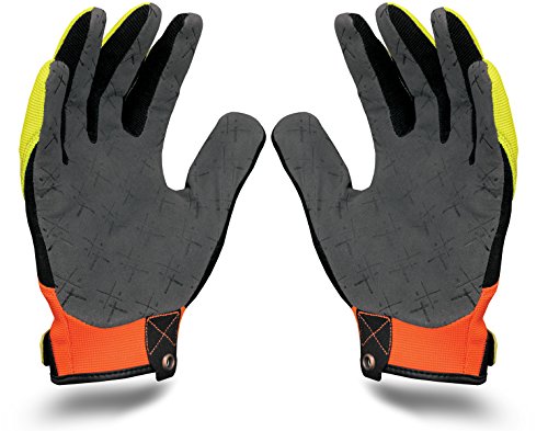 Ironclad EXO-HVP-04-L Hi-Viz Pro Gloves, Large - color: Hi-viz Yellow & Orange, size: Large (Pack of 1)