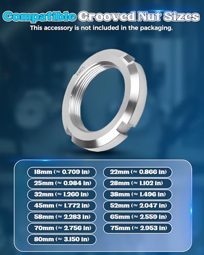 13PCS Heavy Duty Grooved Lock Nut Sockets with 1/2'' KM0-KM12