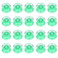 HARFINGTON 20pcs Circular Bubble Spirit Level 12x6 mm Mini Round Bubble Spirit Level Little Measuring Layout Tools for TV Industrial Carpentry Picture Frame, Green/Black - color: Green/Black, size: 12x6 mm