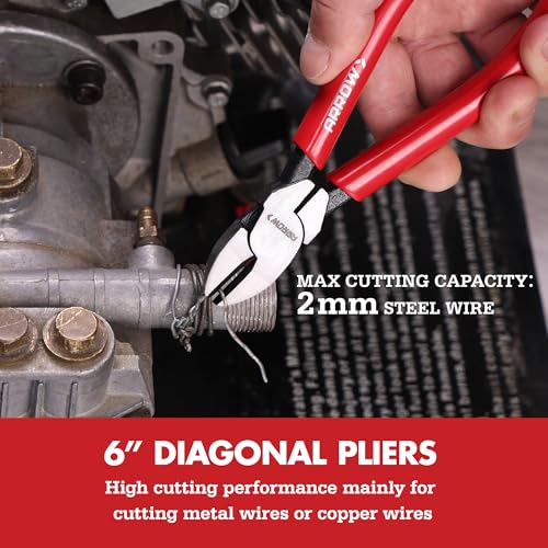 ARROW 3PCS Pliers Set, Premium Carbon Steel, High Leverage Design