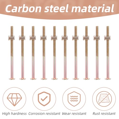 20PCS M6 X 100mm Bunk Bed Bolts, Crib Screws Replacement