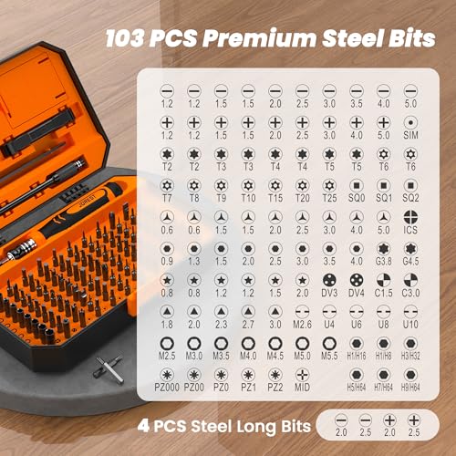 JOREST 115 in 1 Precision Screwdriver Set, Magnetic Electronics Tool Kit - style: 115 in 1
