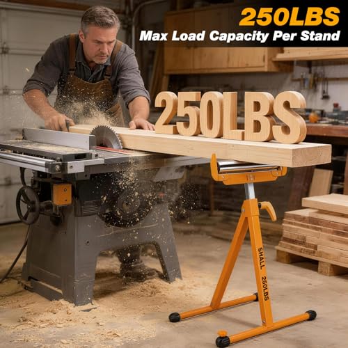 SHALL Roller Stand, Heavy-Duty Folding Roller Stands with 250 LBS Capacity